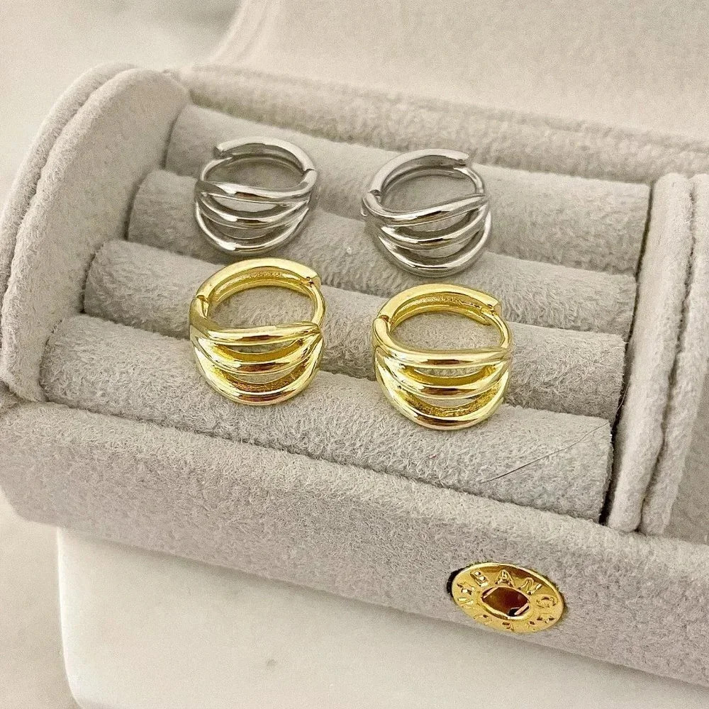 925 Sterling Silver Huggie Hoop Earrings Dainty Layer Hoops